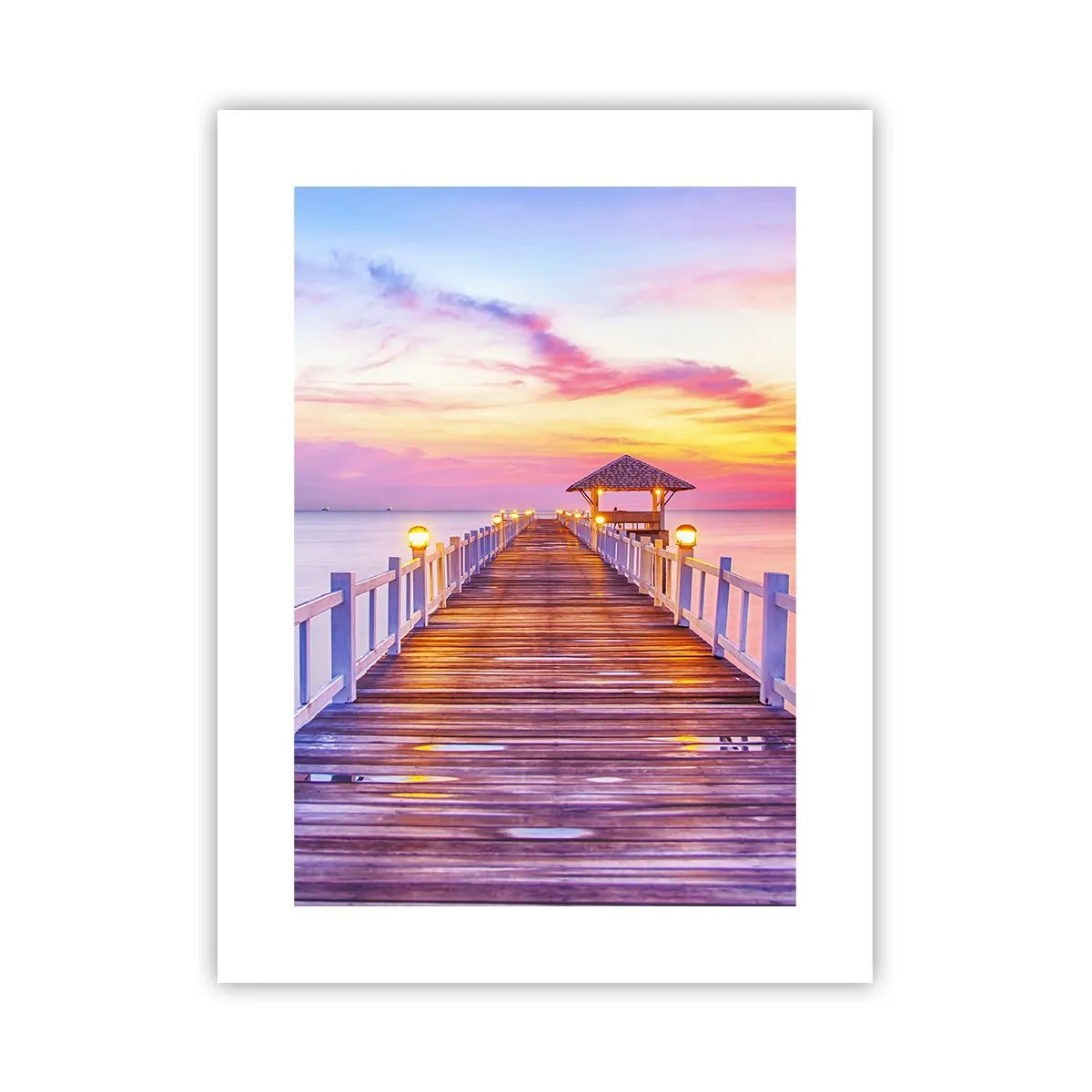 Plagát - Ľaliovo-zlaté ticho večera - 30x40 cm