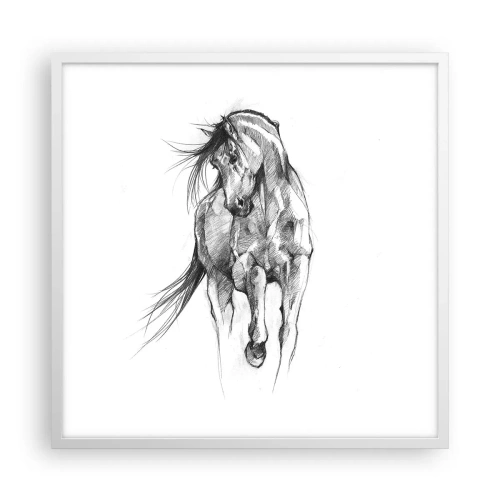 Plagát v bielom ráme - V ladnom kluse - 60x60 cm