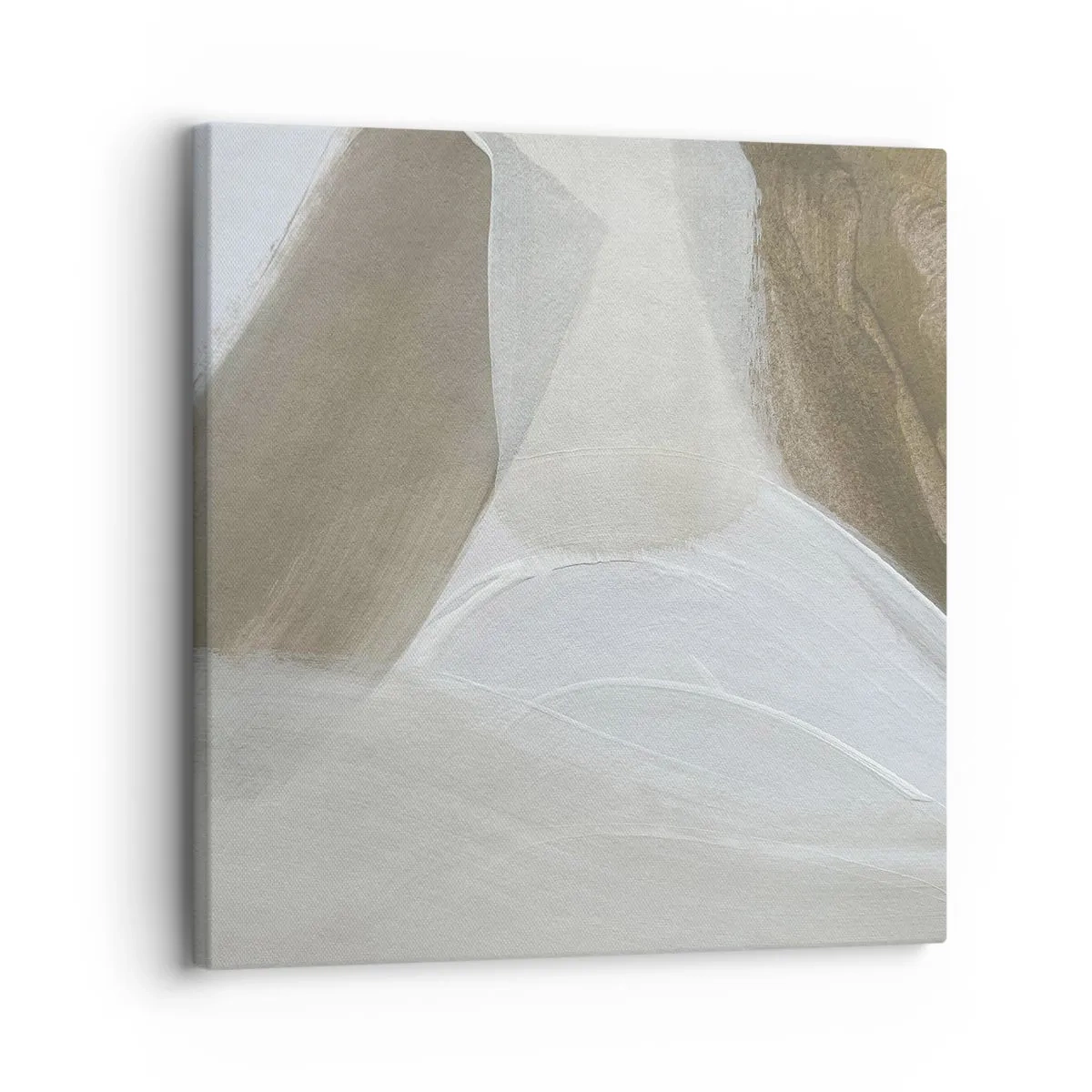Obraz na plátne - Vlna bielej - 30x30 cm