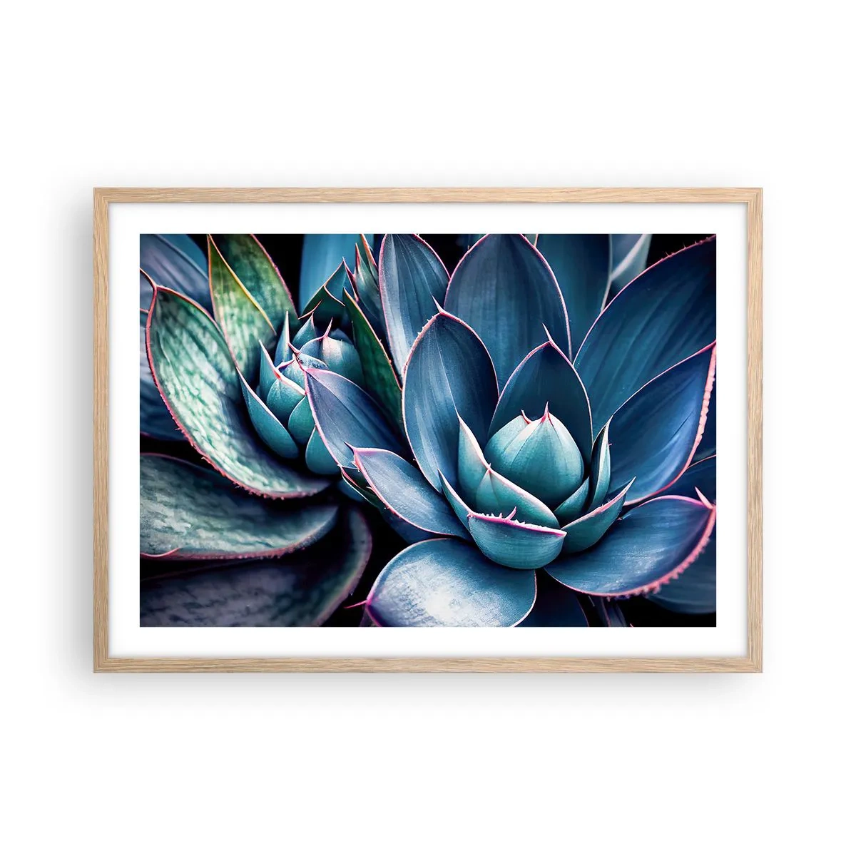 Plagát v ráme zo svetlého duba - Vitálna sila - 70x50 cm