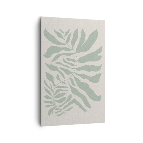 Obraz na plátne - Smaragdová vetva - 80x120 cm