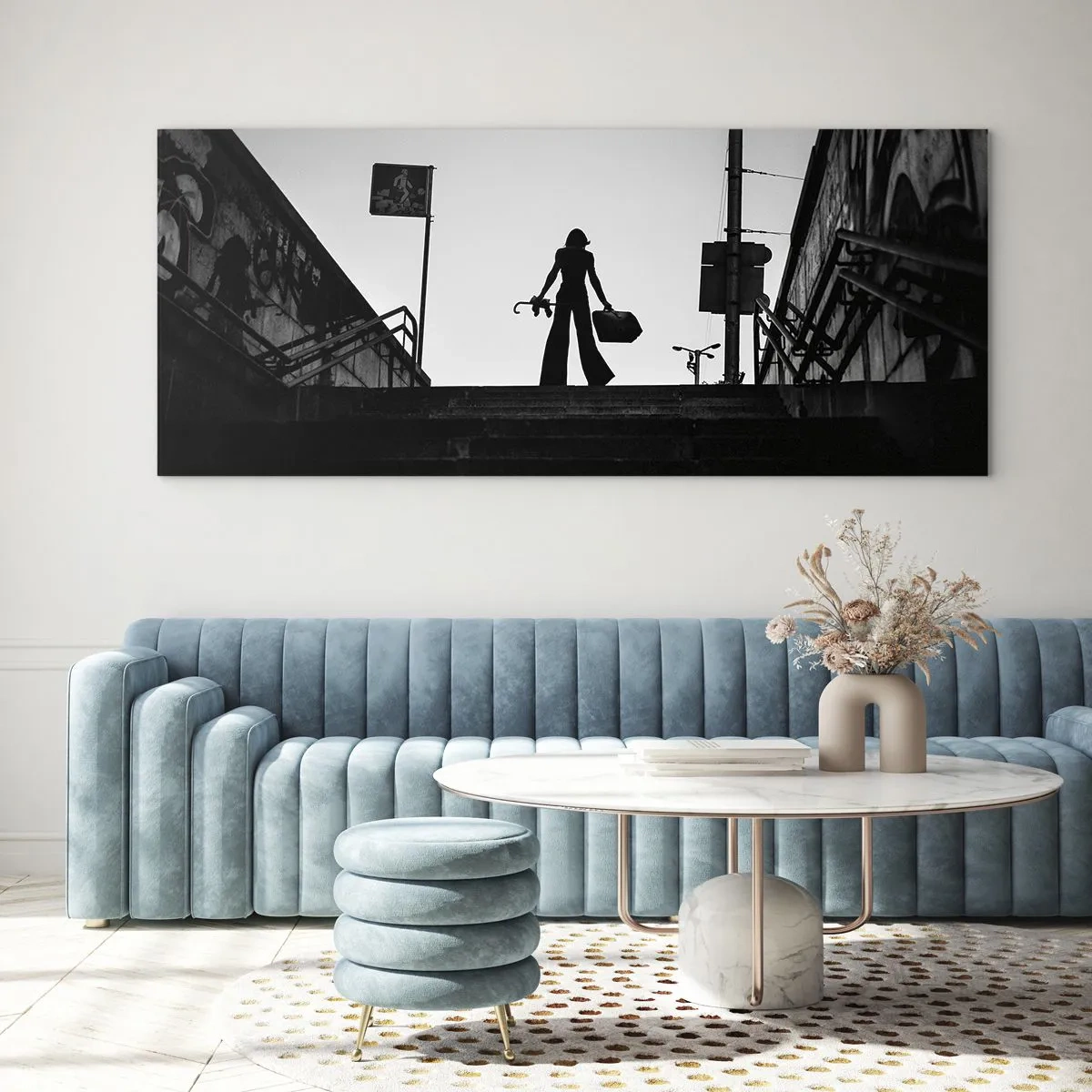 Obraz na skle - Mestská cesta - 120x50 cm