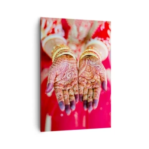 Obraz na plátne - Pripravená chytiť šťastie - 70x100 cm