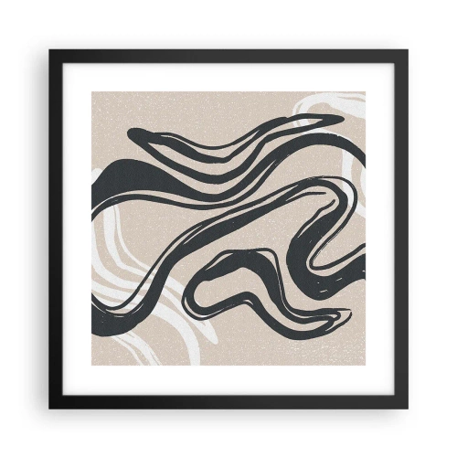 Plagát v čiernom ráme - Znásobená expresia - 40x40 cm