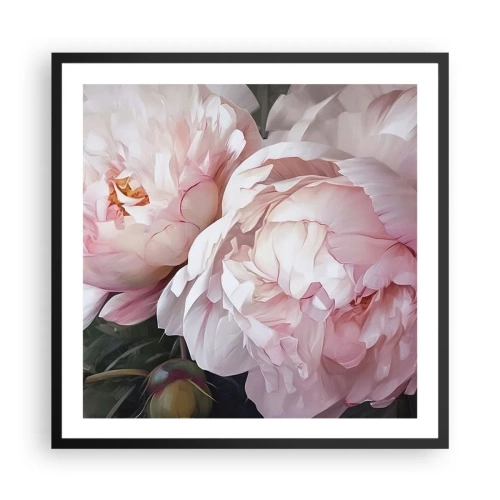 Plagát v čiernom ráme - Uchytené v rozkvete - 60x60 cm