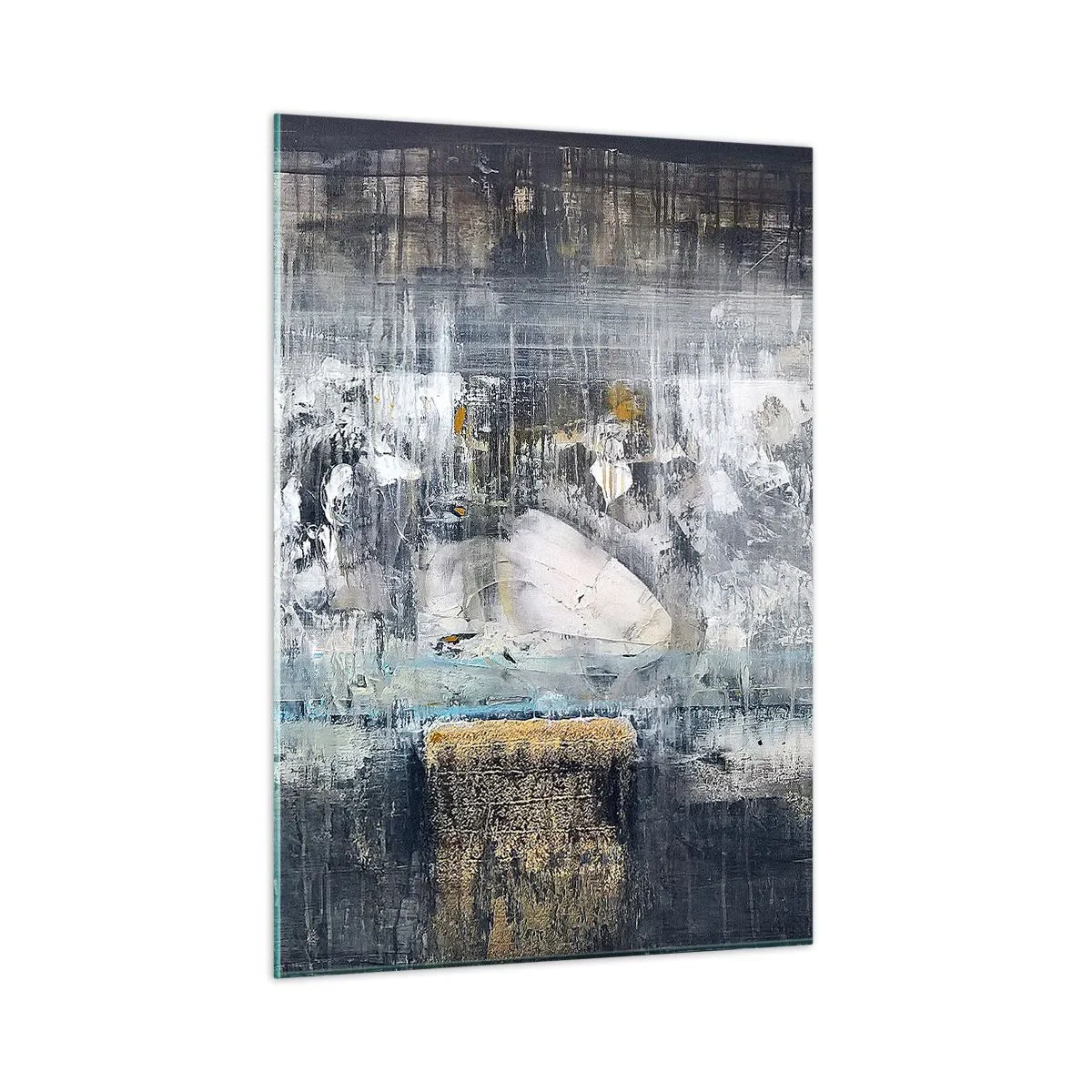 Obraz na skle - Ako na ľade, tak aj na hrude - 50x70 cm