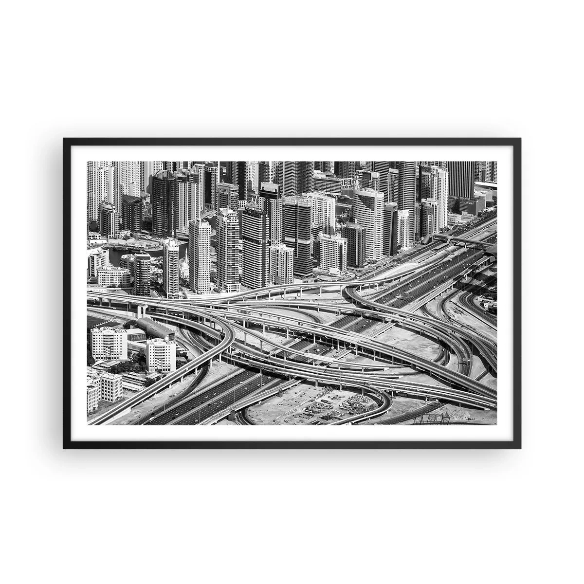 Plagát v čiernom ráme - Dubaj – neskutočné mesto - 91x61 cm