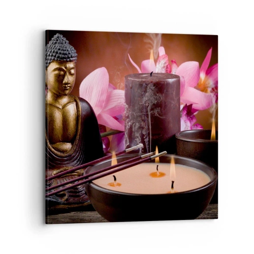 Obraz na plátne - Očistiť myseľ, upokojiť telo - 70x70 cm