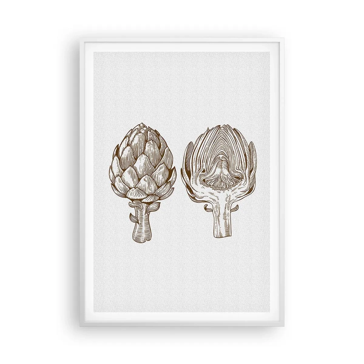 Plagát v bielom ráme - Hodiny anatómie - 70x100 cm