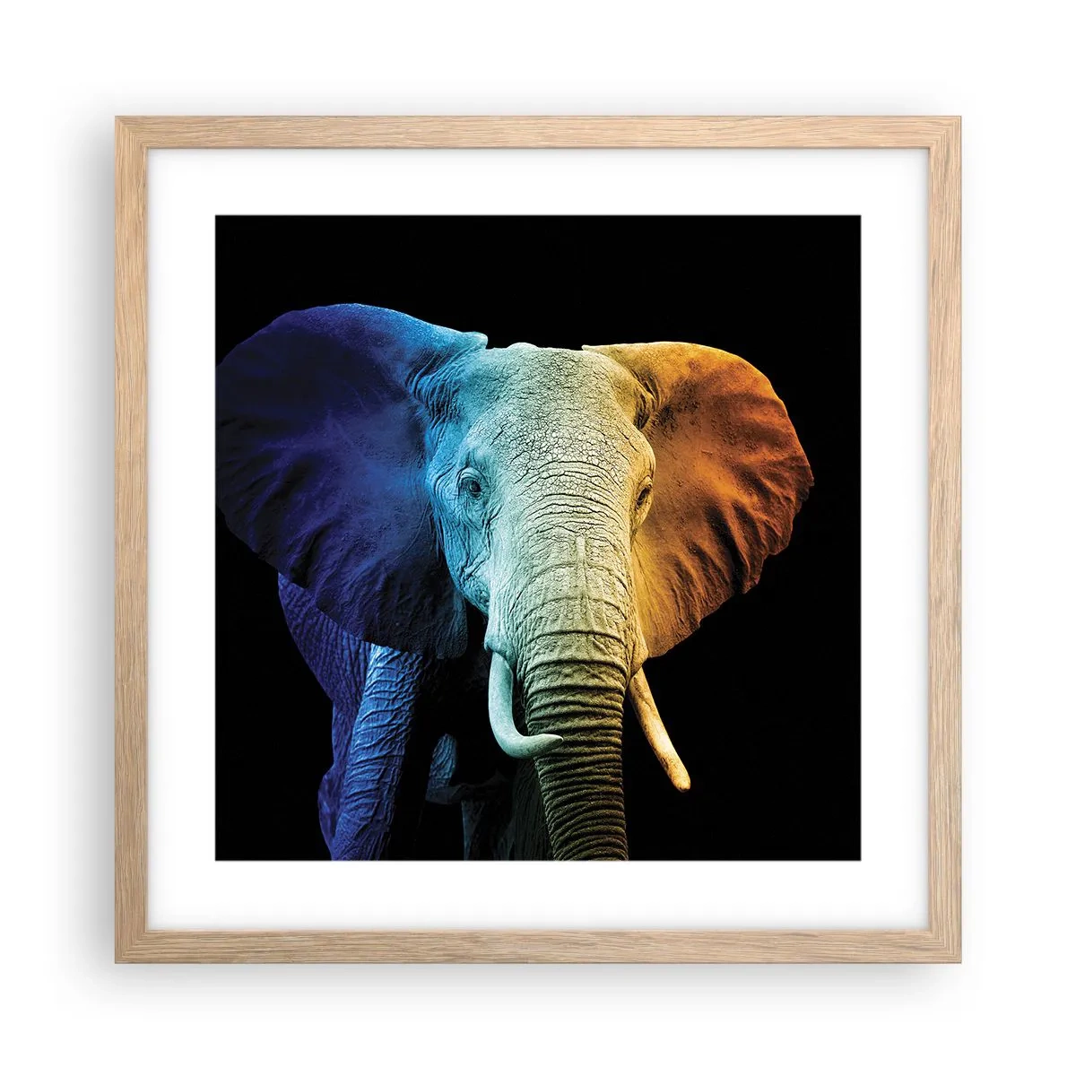 Plagát v ráme zo svetlého duba - Excentrický muž, avšak nie podivín - 40x40 cm