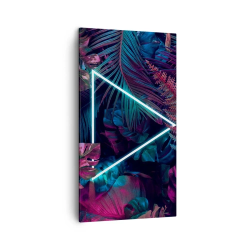 Obraz na plátne - Záhrada v disco štýle - 45x80 cm