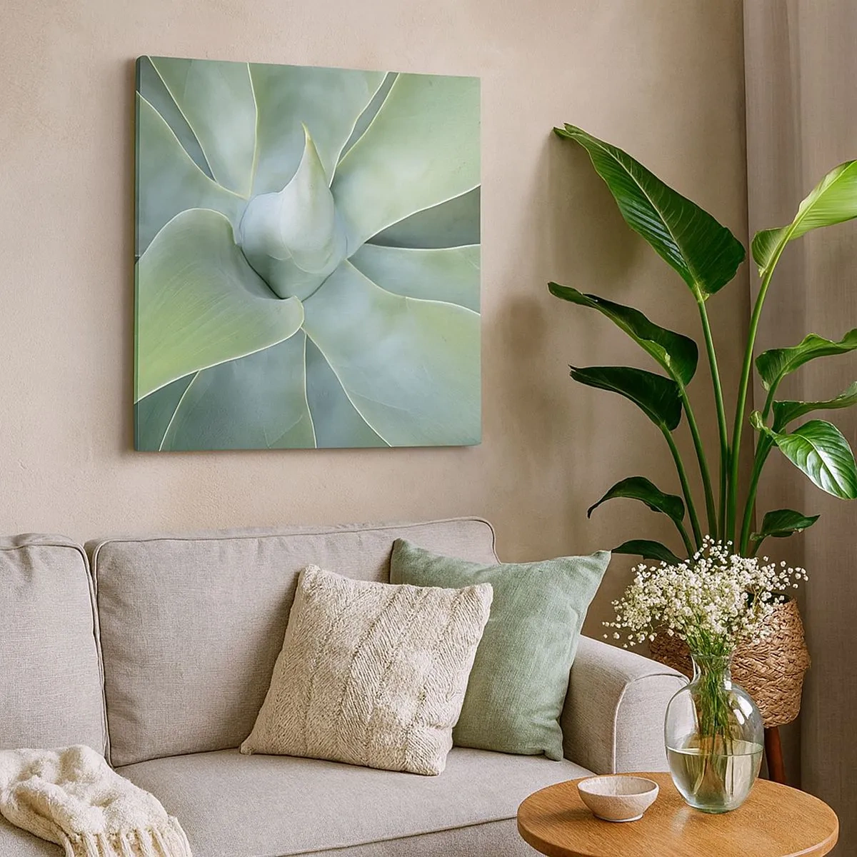 Obraz na plátne - Zrodenie zelene - 30x30 cm