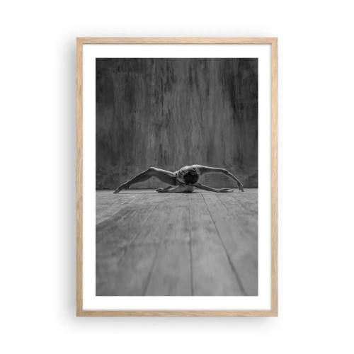 Plagát v ráme zo svetlého duba - Nájdená symetria - 50x70 cm