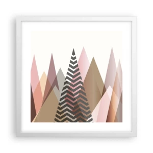 Plagát v bielom ráme - Pyramidálny pohľad - 40x40 cm