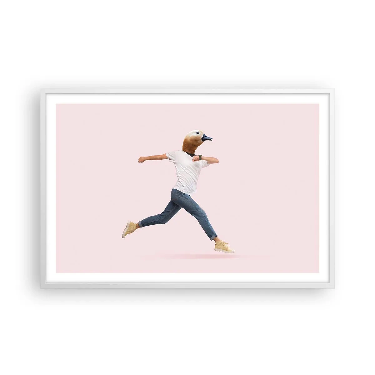 Plagát v bielom ráme - Štipka absurdity - 91x61 cm