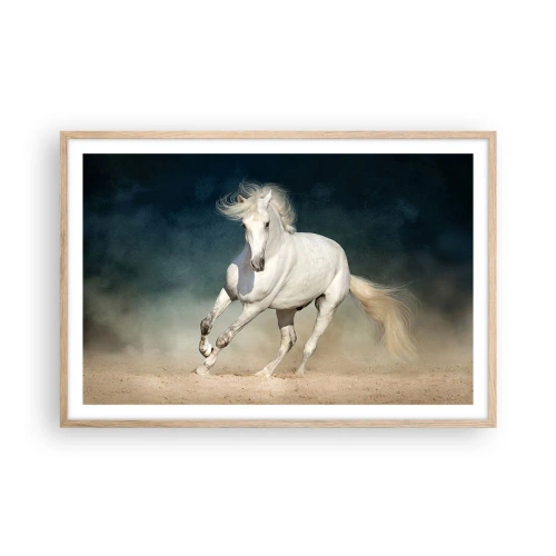 Plagát v ráme zo svetlého duba - Sloboda v čistom stave - 91x61 cm