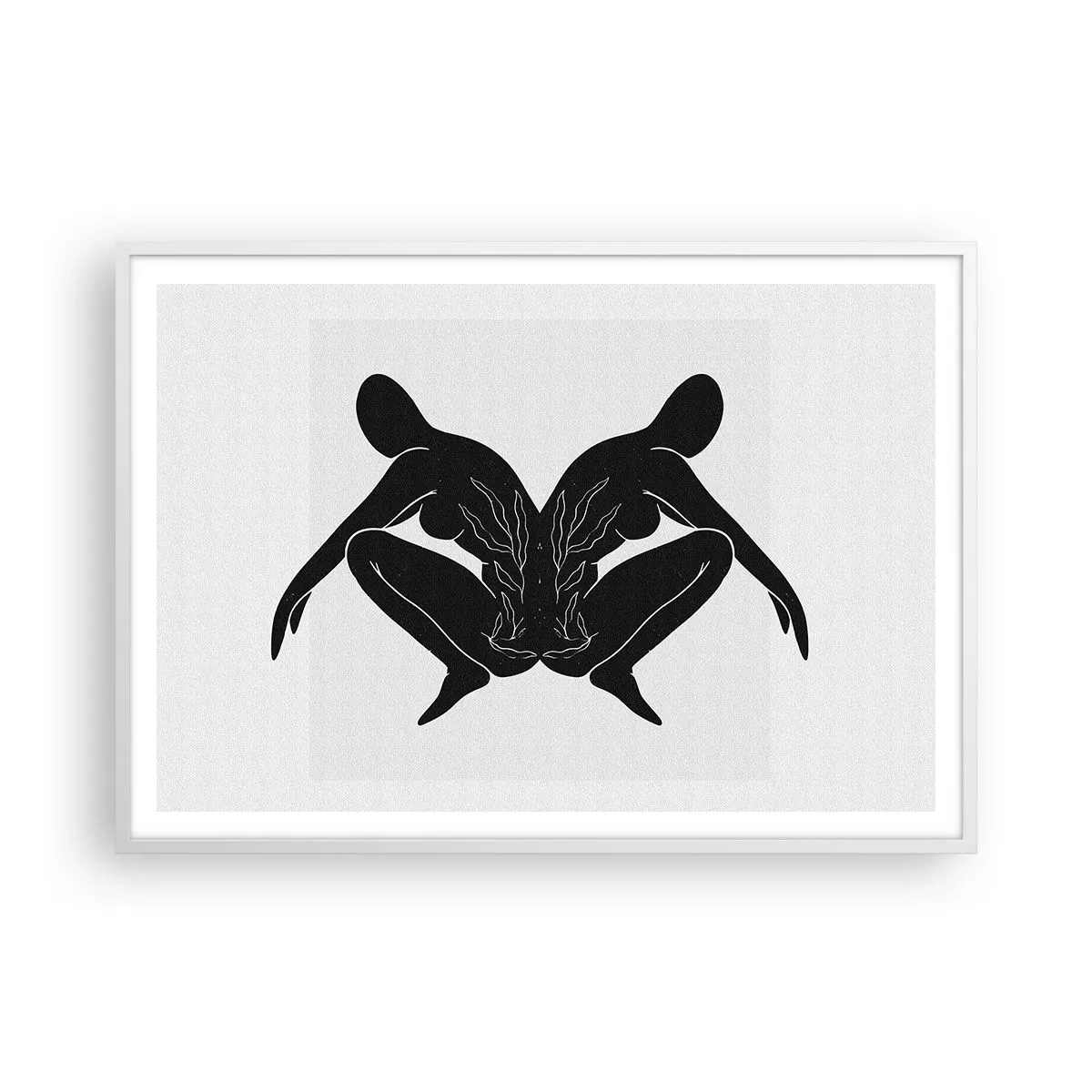 Plagát v bielom ráme - Spoločná duša - 100x70 cm