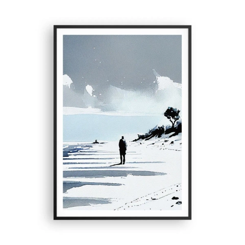 Plagát v čiernom ráme - O samote - 70x100 cm