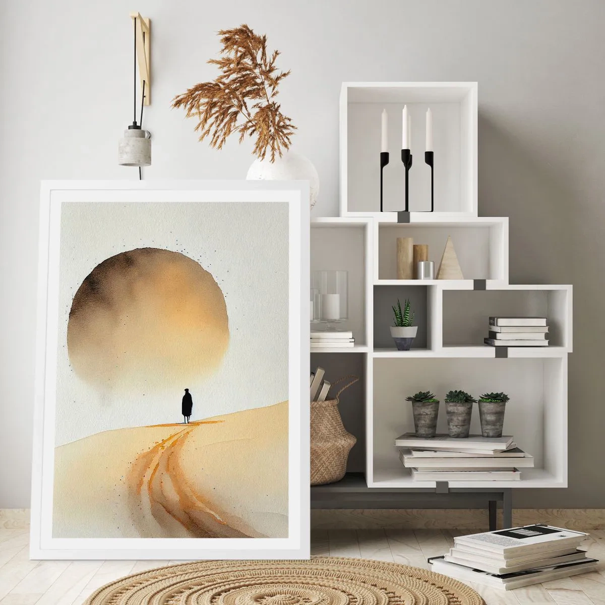 Plagát v bielom ráme - Vždy túžba - 70x100 cm