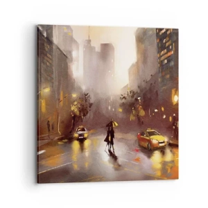 Obraz na plátne - Vo svetlách New Yorku - 70x70 cm