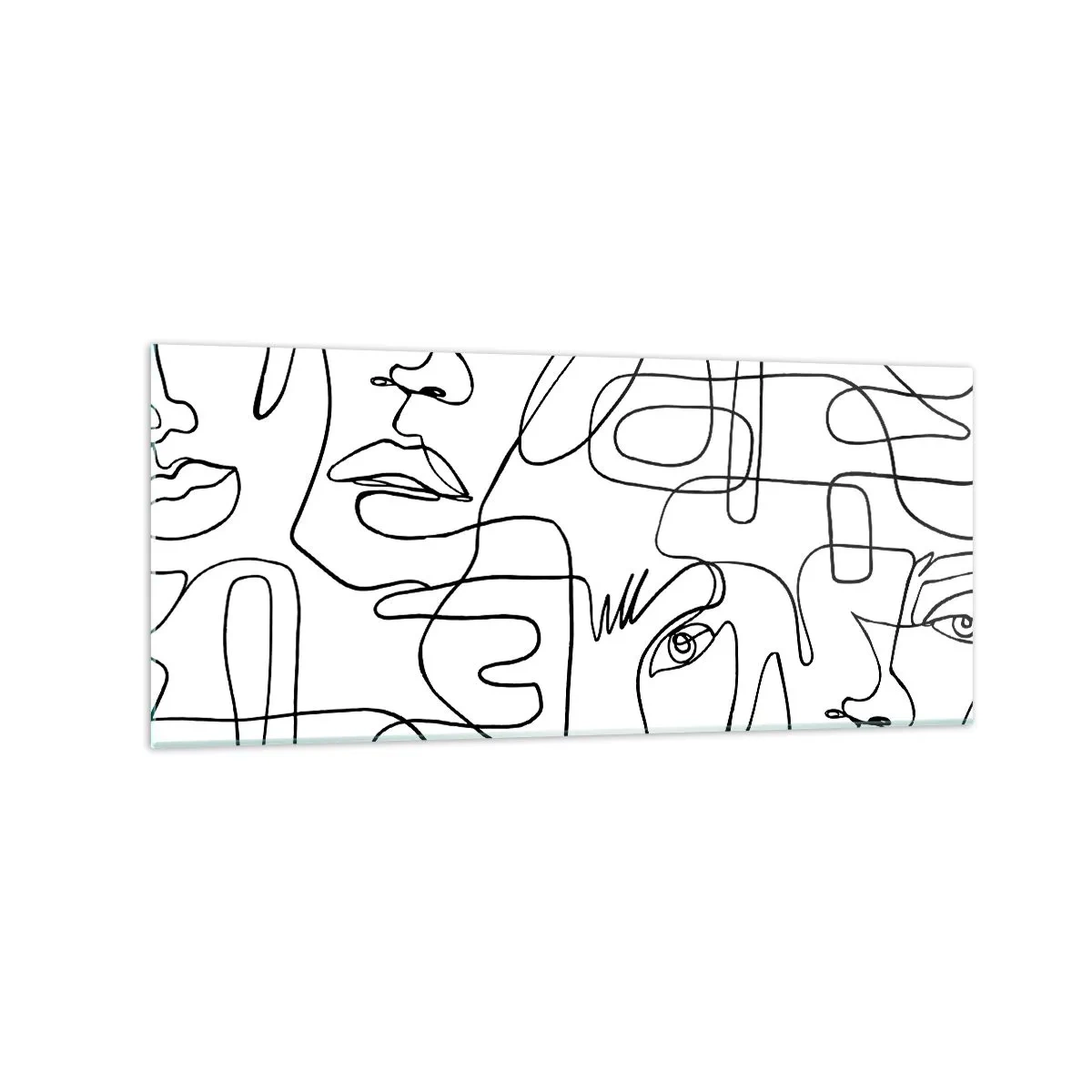 Obraz na skle - V spletených emóciách - 120x50 cm