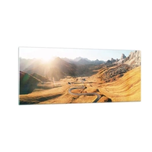 Obraz na skle - V zlatom údolí - 100x40 cm