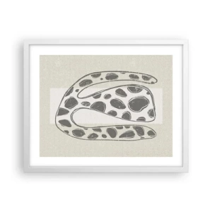 Plagát v bielom ráme - Bizarná bytosť - 50x40 cm