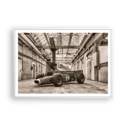 Plagát v bielom ráme - Odpočinok víťaza - 100x70 cm