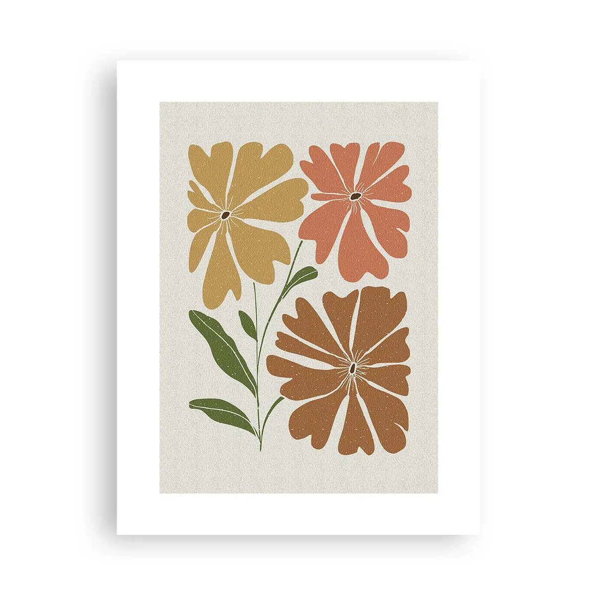 Plagát - Príroda a geometria - 30x40 cm