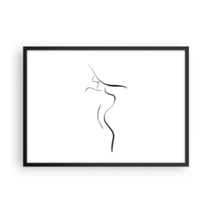 Plagát v čiernom ráme - Nepolapiteľná ako vlna - 70x50 cm