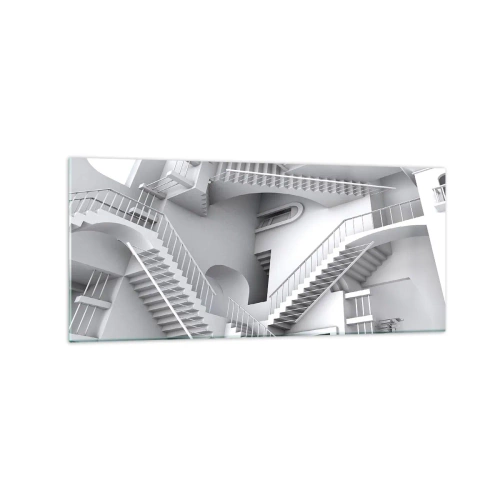 Obraz na skle - Paradoxy prostoru - 120x50 cm