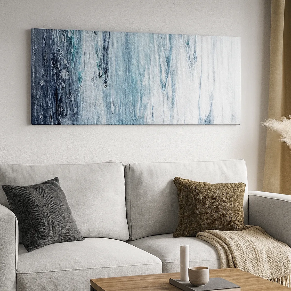 Obraz na plátne - Modré cencúle - 30x30 cm