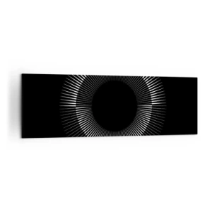 Obraz na plátne - Čierne slnko - 160x50 cm