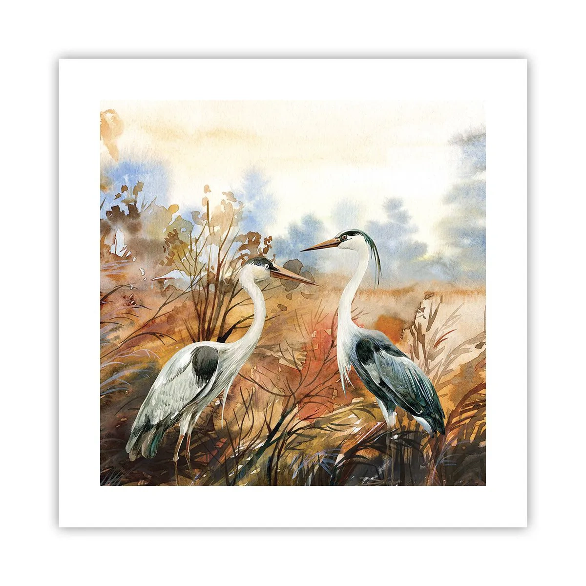 Plagát - Kam na jeseň? - 40x40 cm