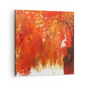 Obraz na plátne - Poletí s nimi? - 50x50 cm