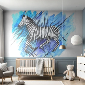 Fototapeta Premium Canvas - Skrytá v prúžkoch - Zvieratá, Rebrá, Afriky - 350x256 cm