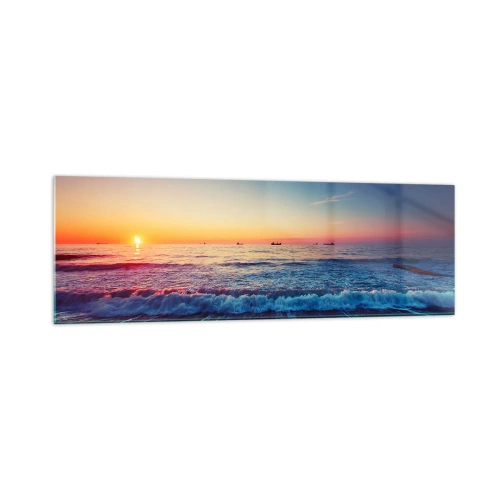 Obraz na skle - Čo je za obzorom? - 160x50 cm