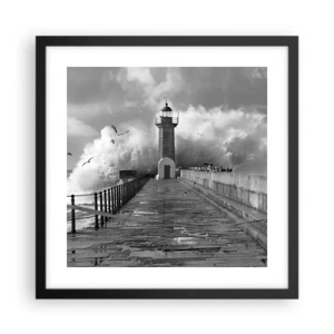 Plagát v čiernom ráme - Nebojácna - 40x40 cm