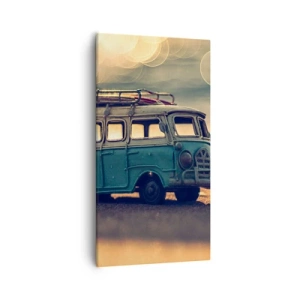 Obraz na plátne - Koniec bôžikov: peňazí a práce - 55x100 cm