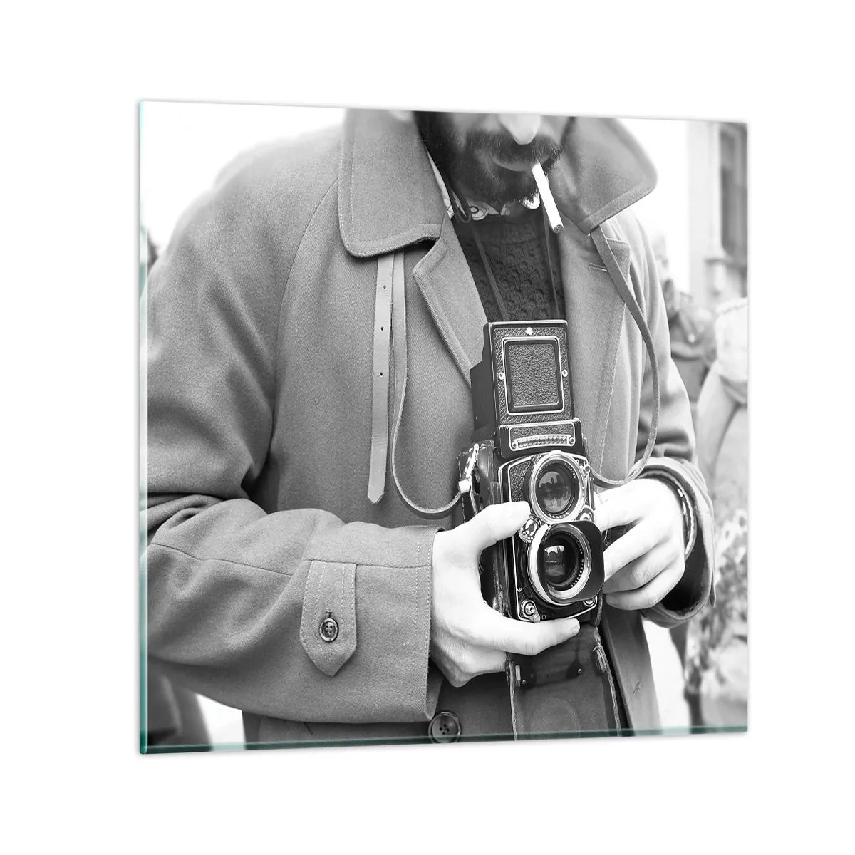 Obraz na skle - V retro štýle - 40x40 cm