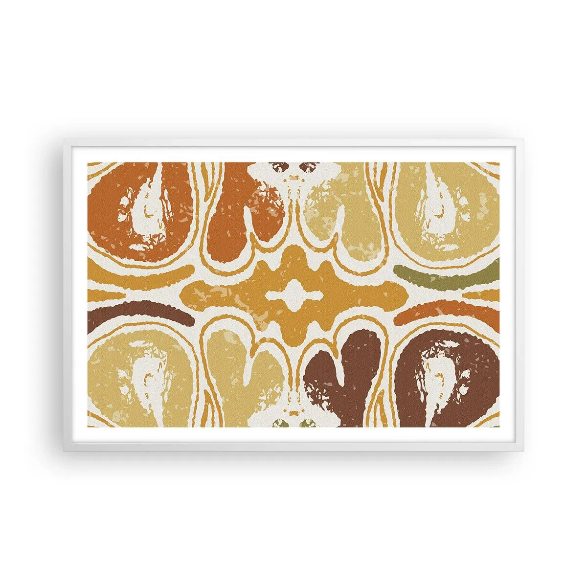 Plagát v bielom ráme - Sentimentálna abstrakcia - 91x61 cm