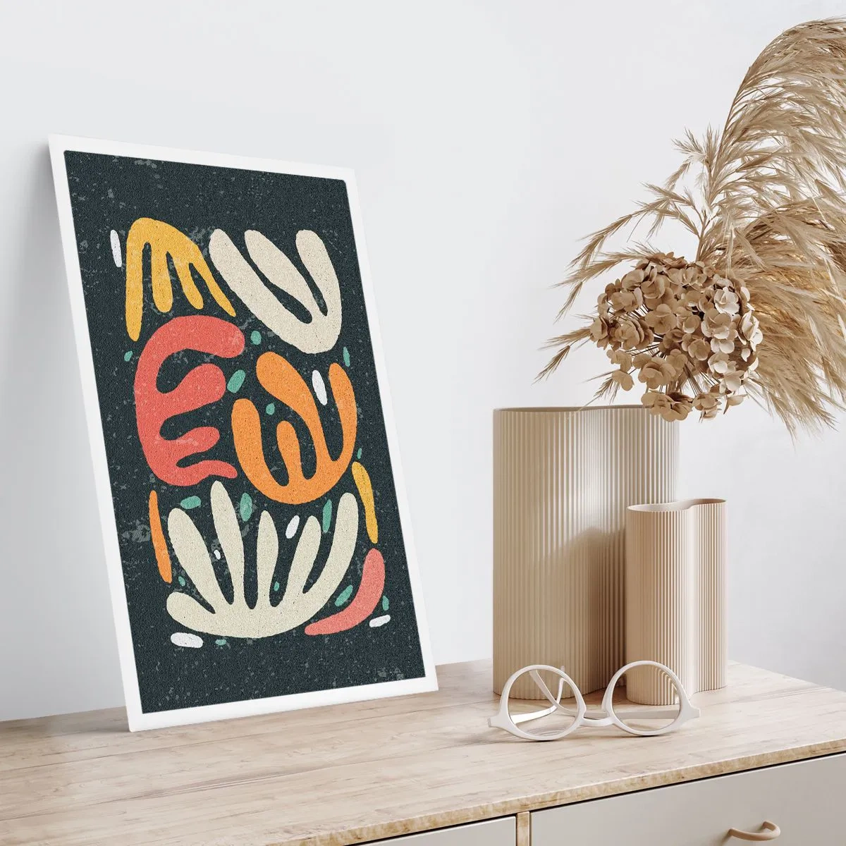 Plagát - Kompozícia – hneď ťa chytím - 40x50 cm