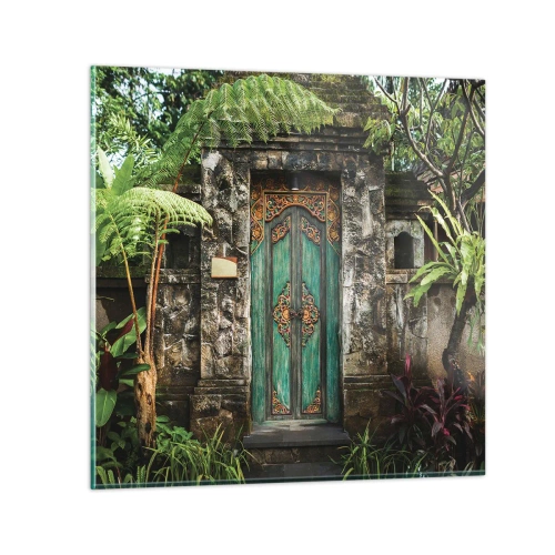 Obraz na skle - Dvere do exotického sveta - 60x60 cm