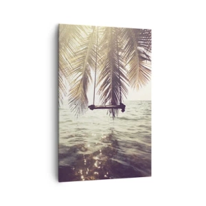 Obraz na plátne - Hojdať sa ľubovoľne v oblakoch - 80x120 cm