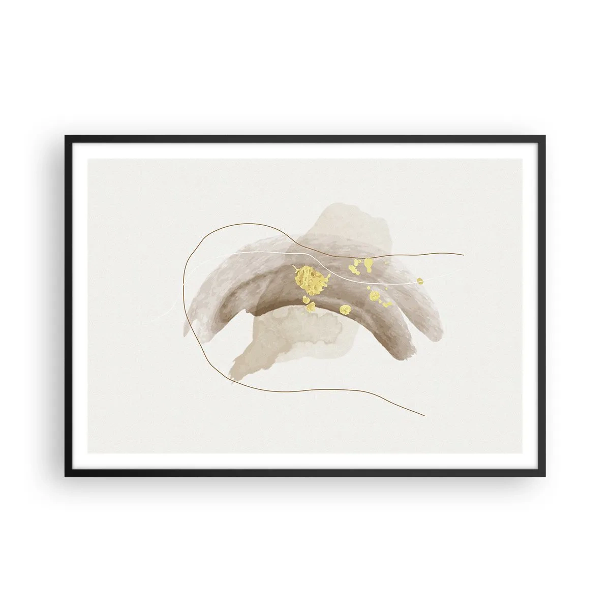 Plagát v čiernom ráme - Vesmírna bytosť - 100x70 cm
