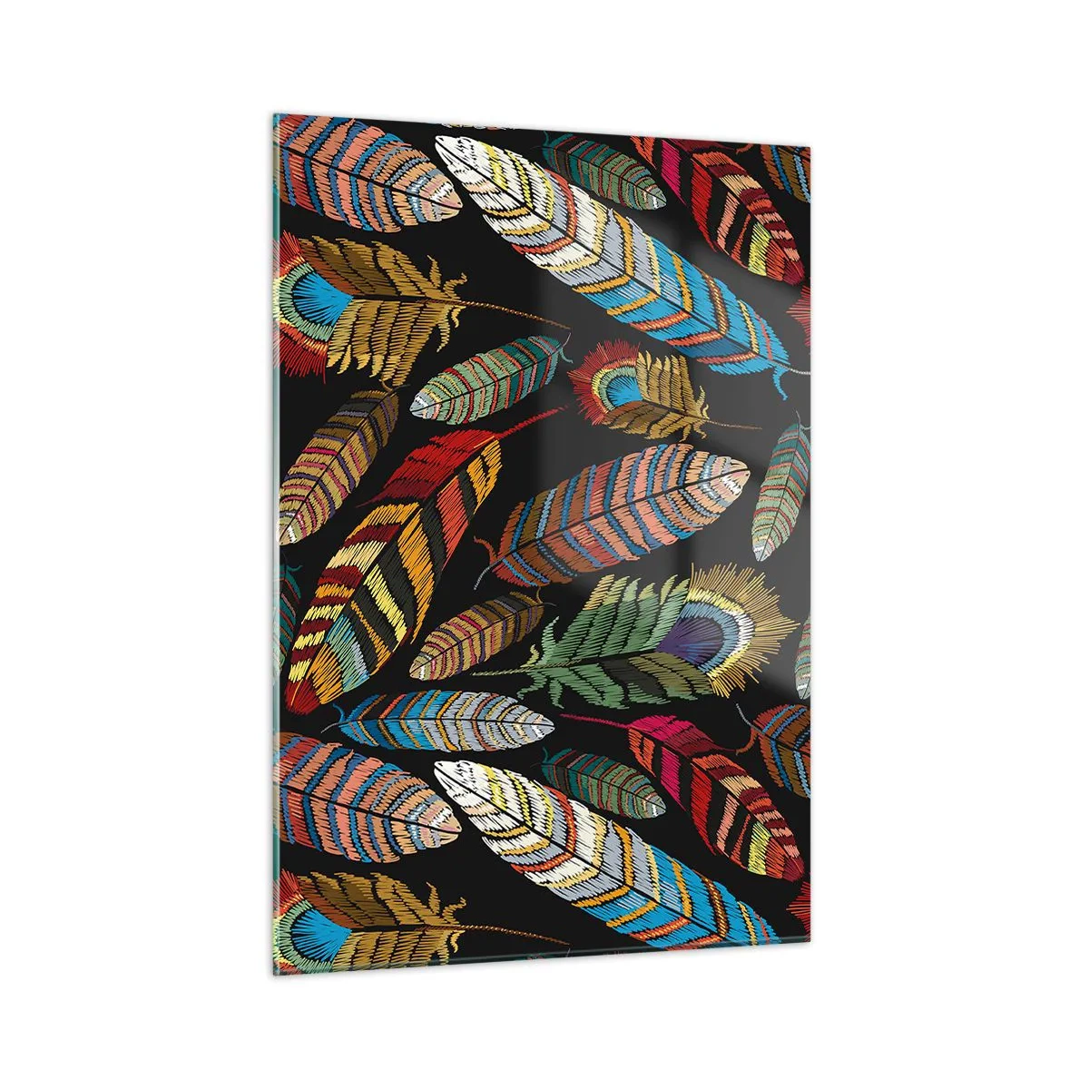 Obraz na skle - Vtáčí karneval - 50x70 cm