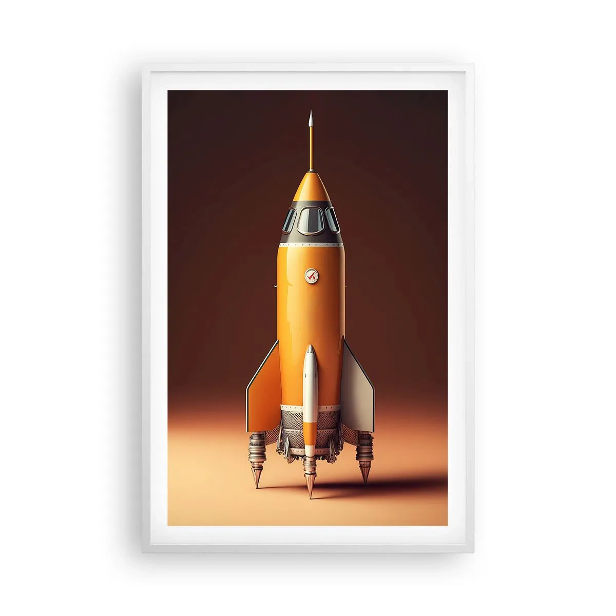 Plagát v bielom ráme - Začína to snom - 61x91 cm