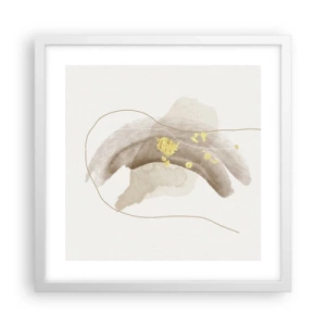Plagát v bielom ráme - Vesmírna bytosť - 40x40 cm