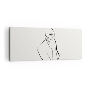Obraz na plátne - Vlna melanchólie - 100x40 cm