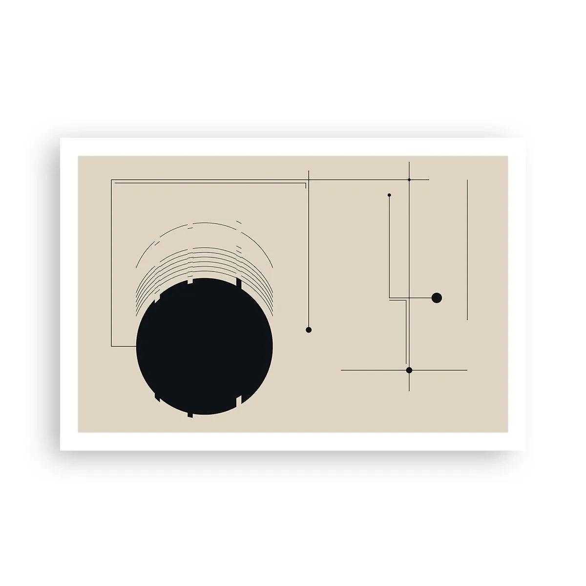 Plagát - Pružná a dynamická kompozícia - 91x61 cm
